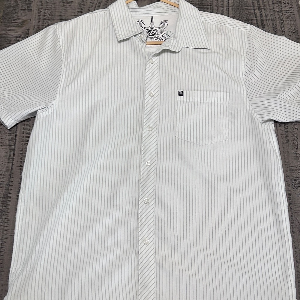 Drill Clothing Co. White Button Down Shirt with Classic Collar